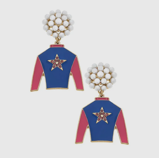 Risen Star Pearl Jockey Earring