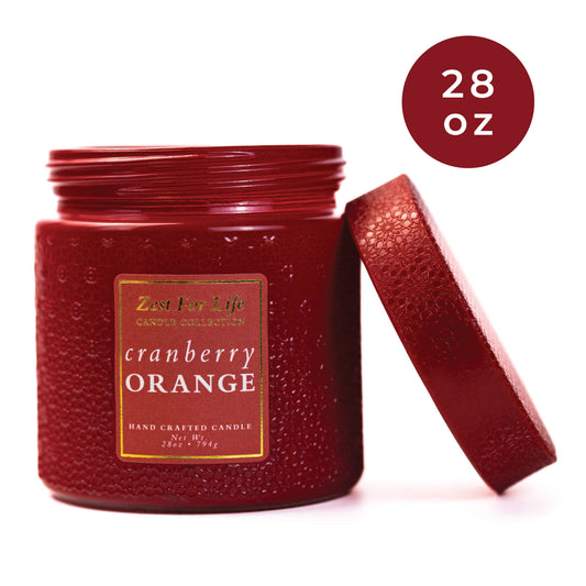 Zest For Life Candle (28oz.) - Cranberry Orange
