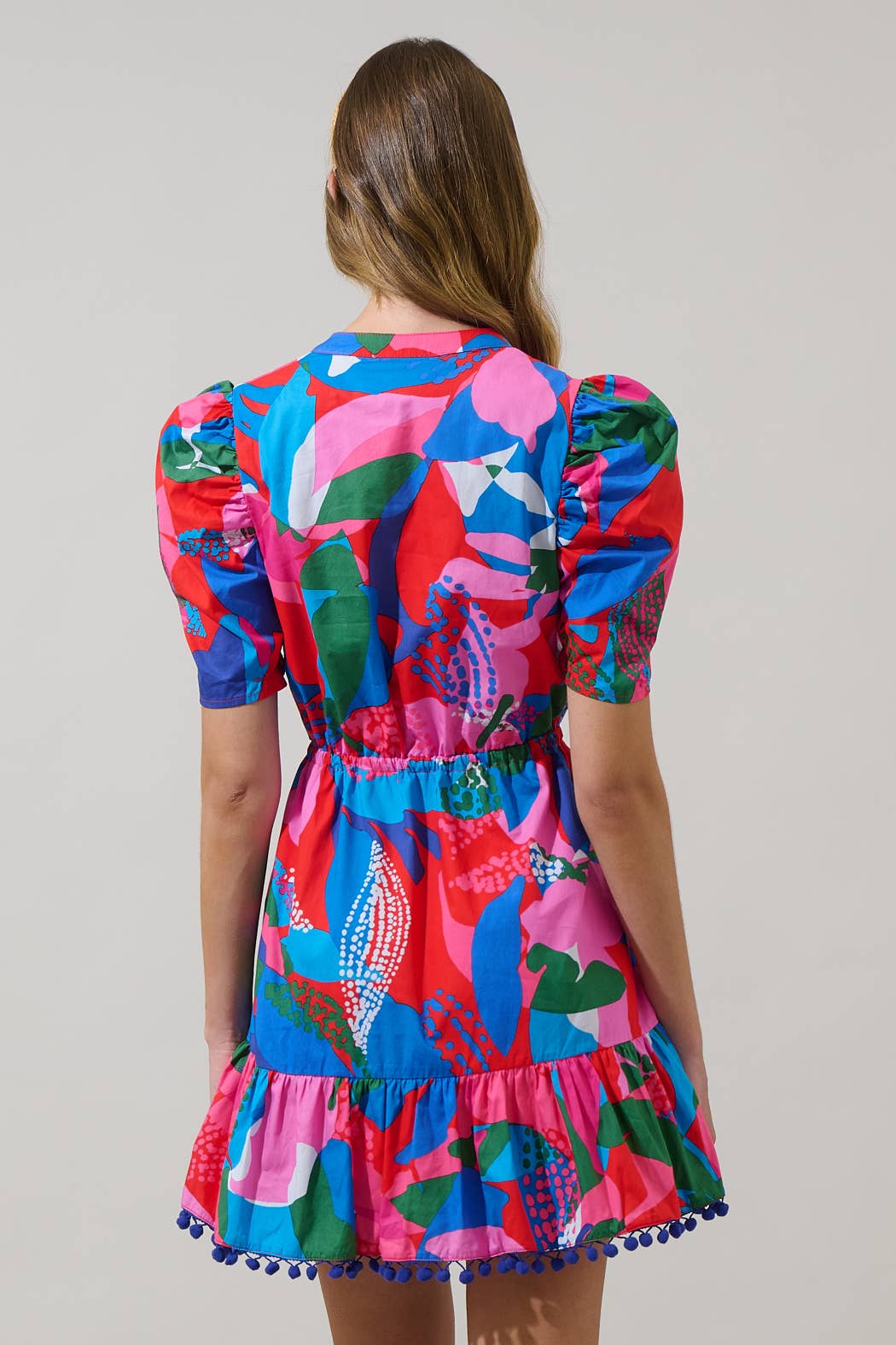 Exene Floral Shift Mini Dress