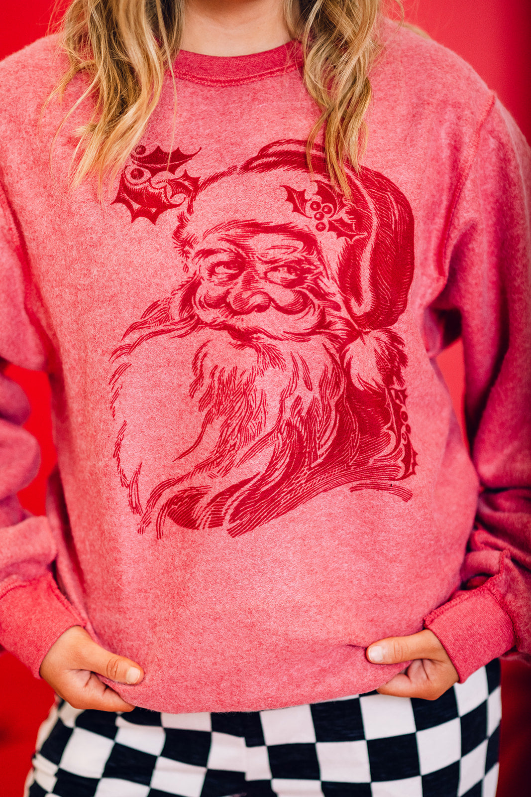 Inside Out Santa Sweatshirt
