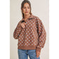 Playful Polka Dot Half-Zip