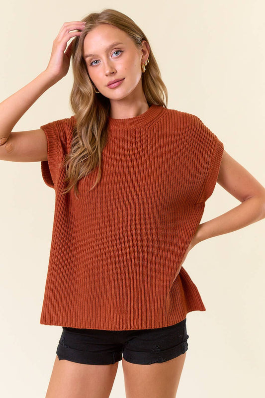 Ribbed Sweater Vest
