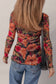 Floral Print  Mesh Top
