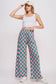 High Waist Checkered Pants