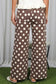 Polka Dot Straight Leg Denim