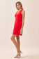 Wide Waistband Bow Mini Dress