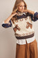 Western Horse Intarsia Knit Sweater
