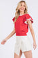 Ruffle Sleeve Sweater