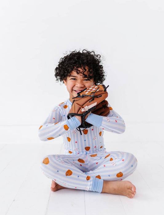 Stripe Baseball Toddler/Big Kid Pajamas