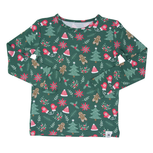 Tis The Season Evergreen Big Kid Pajama