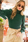 Merino Ribbed Turtle Neck Knitted Sweater