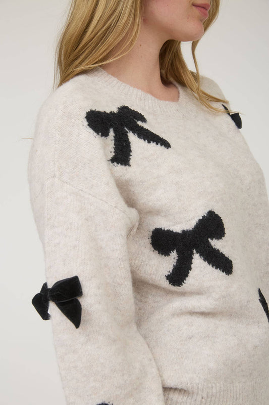 Bow Pattern Sweater