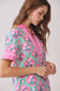 Colorful Floral Print Shift Dress