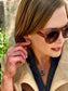 Katherine Horseshoe Stud Earrings in Tortoise