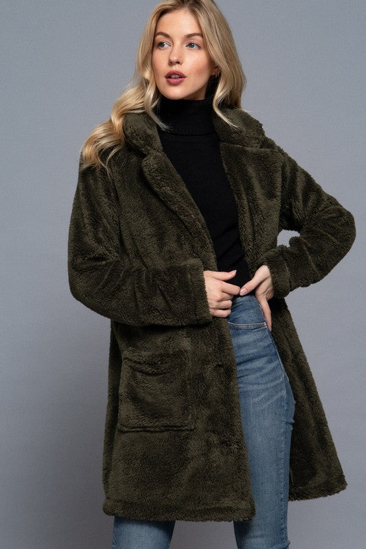 Faux Fur Teddy Sherpa Coat