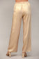 Gold Metallic Wide Leg Pant