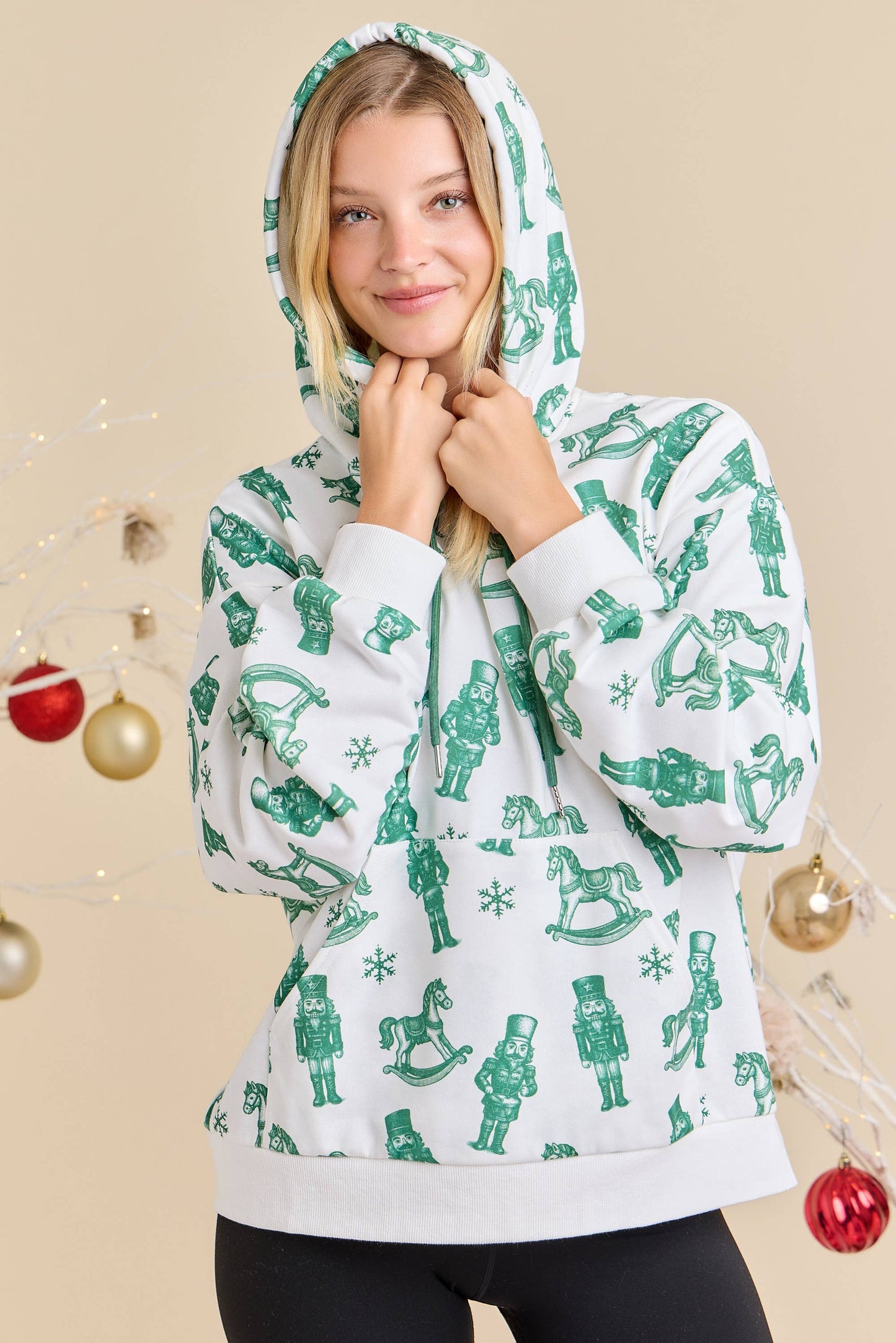 Nutcracker All-Over Print Christmas Hoodie