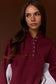 Half-Snap Contrast Sleeve Sweatshirt