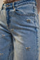 Bow Embellished Straight Leg Jeans