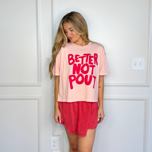 Better Not Pout Puff Crop Tee