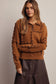 Whipstitch Patchwork Knit Sweater