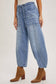 Mid Rise Barrel Jean