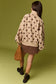 Half-Snap Button Polka Dot Sweatshirt