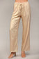 Gold Metallic Wide Leg Pant