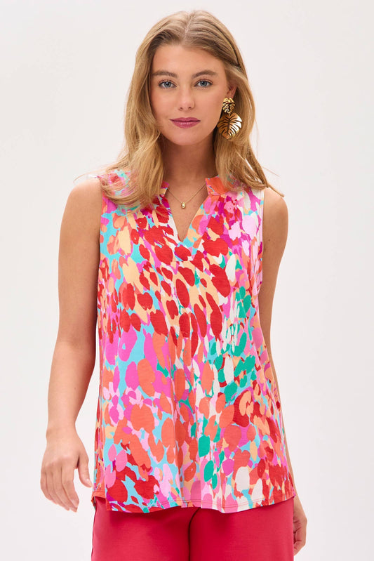 Mandarin Collar Tank