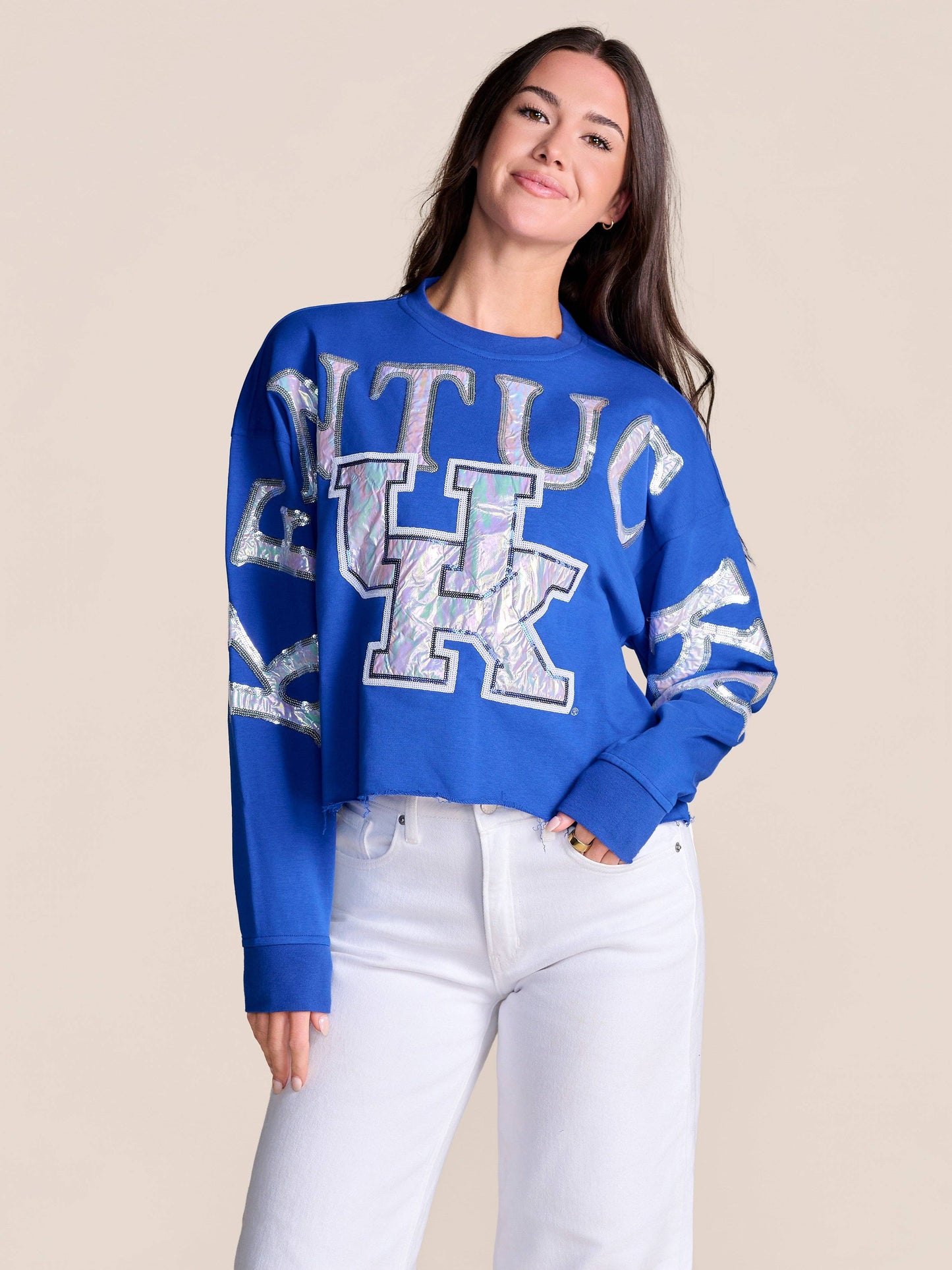 The Stadium Sequin Crewneck