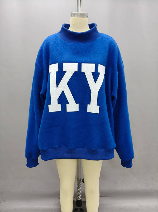 Kentucky 'KENTUCKY & KY' Print Reversible Sweatshirt