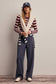 Striped Rib Knit Top