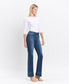 High Rise Trouser Hem Bootcut Jean