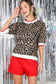 Leopard Short-Sleeve Sweater