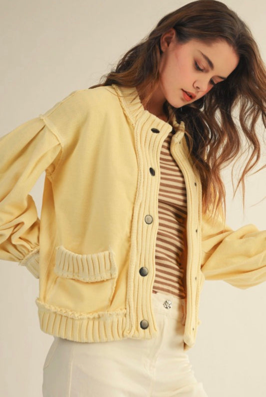 Vintage Ribbed Cardigan