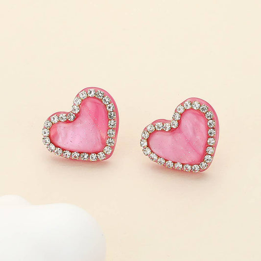 Heart Stud Earrings