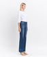 High Rise Trouser Hem Bootcut Jean