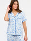 Team Toile-Blue and White PJ Set