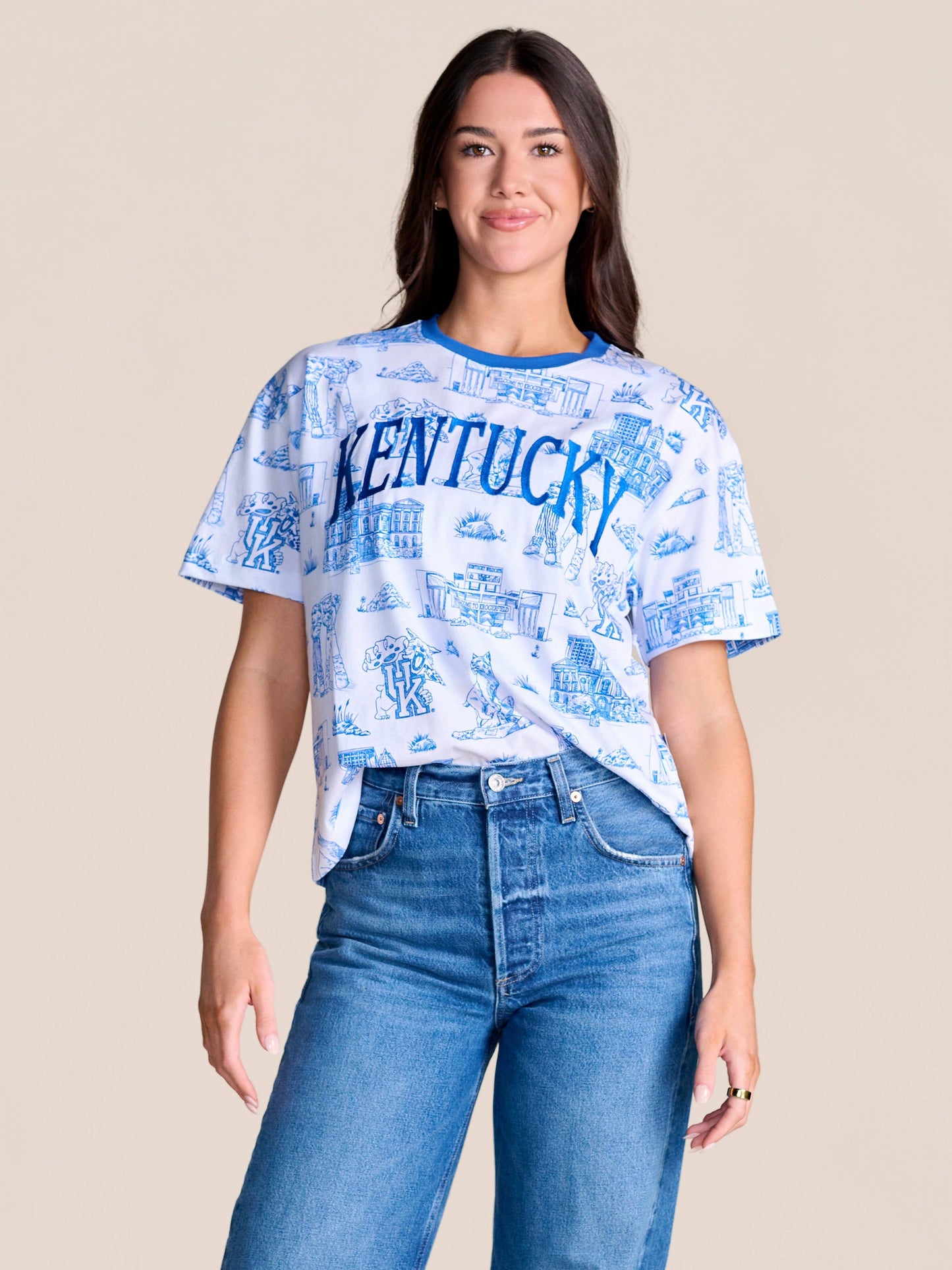 The Team Toile Embroidered Tee