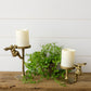 Candle Holders - Golden Rabbit Pillar