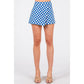 Game Day Checkered Wrap Skort