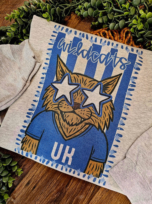 Preppy Kentucky Wildcat Sweatshirt