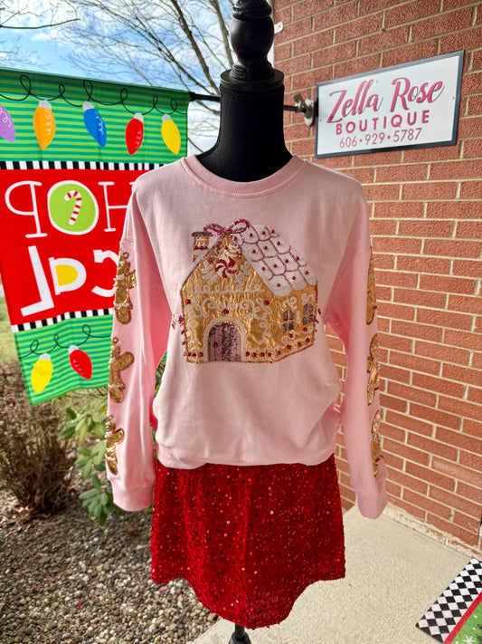 Pink Gingerbread Sweatshirt