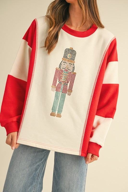 Nutcracker Embellished Sweatshirt