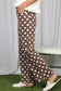 Polka Dot Straight Leg Denim