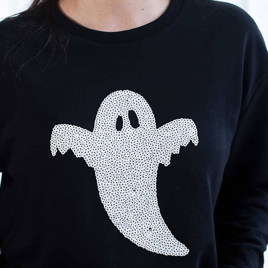 Ghost Sequin Sweatshirt