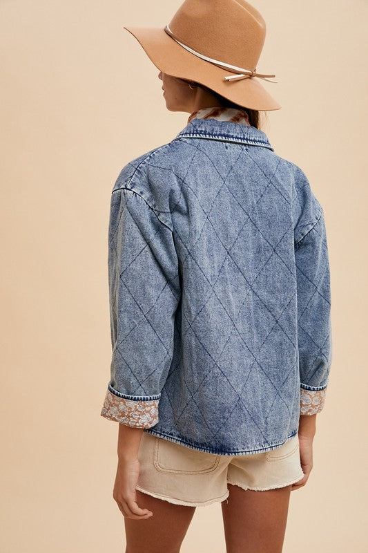 Quilted Denim Jacket