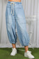 Polka Dot Patch Pocket Crop Barrel Jean