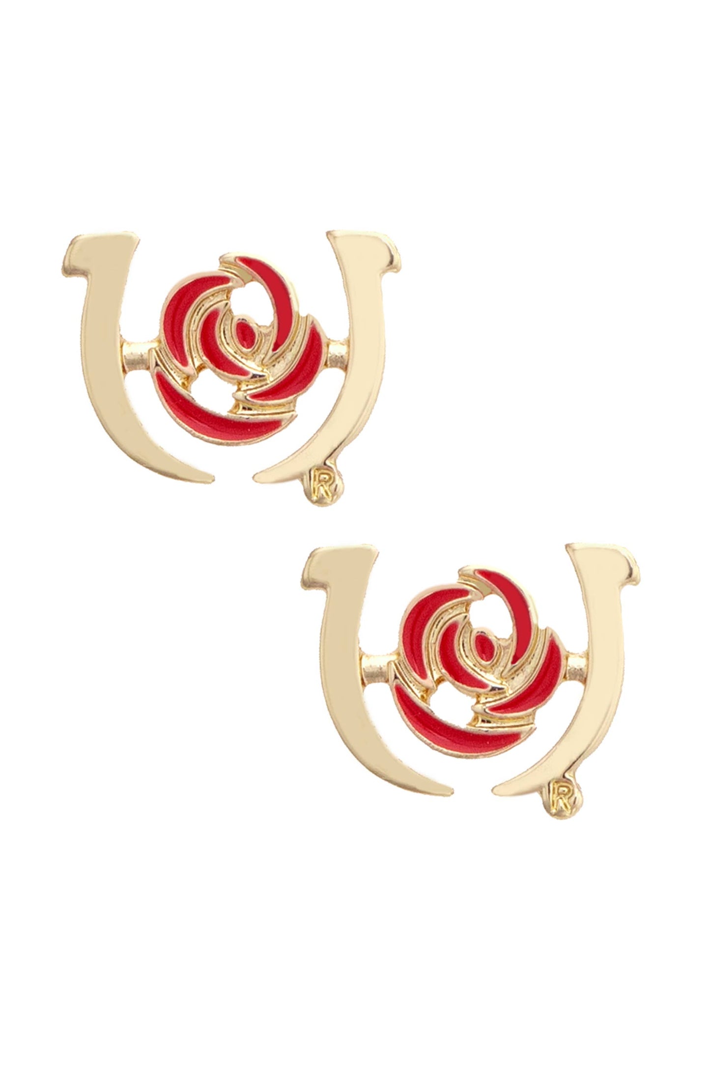 Kentucky Derby Logo Outline Stud Earrings
