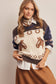 Western Horse Intarsia Knit Sweater